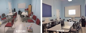 Classroom Before and After
