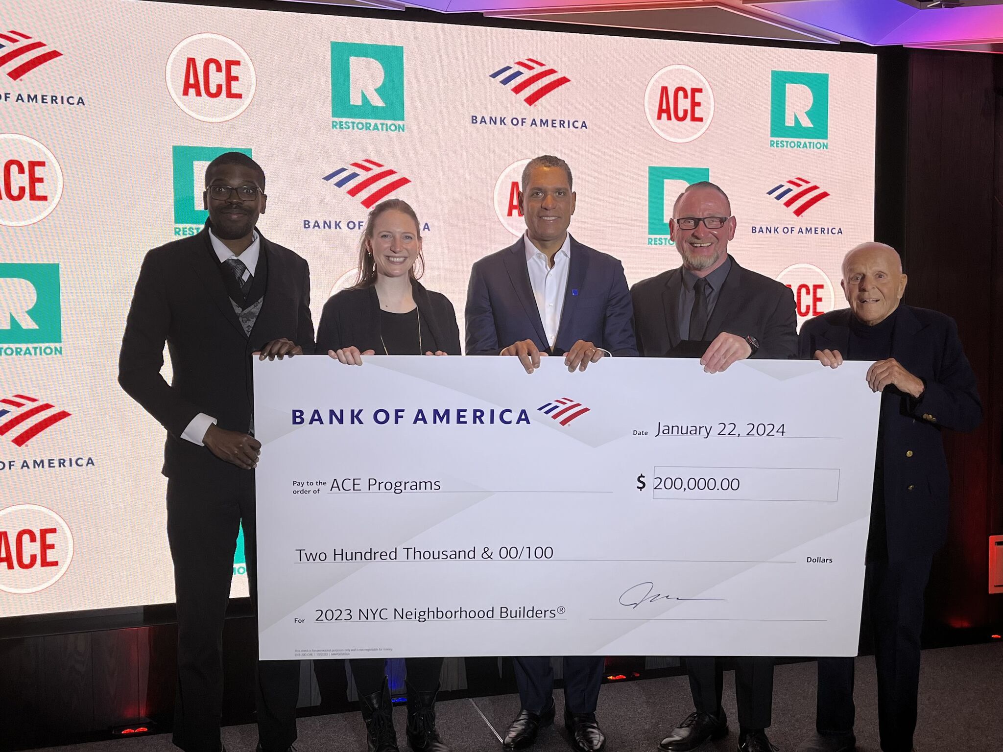 ACE has been selected as the 2023 Bank of America Neighborhood Builder! 